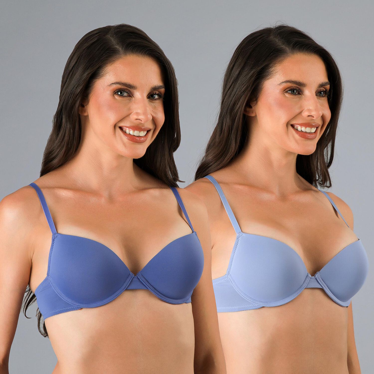 Pack 2x Sosten Balconet Push Up Flores Mujer 25634-274 image number 0.0